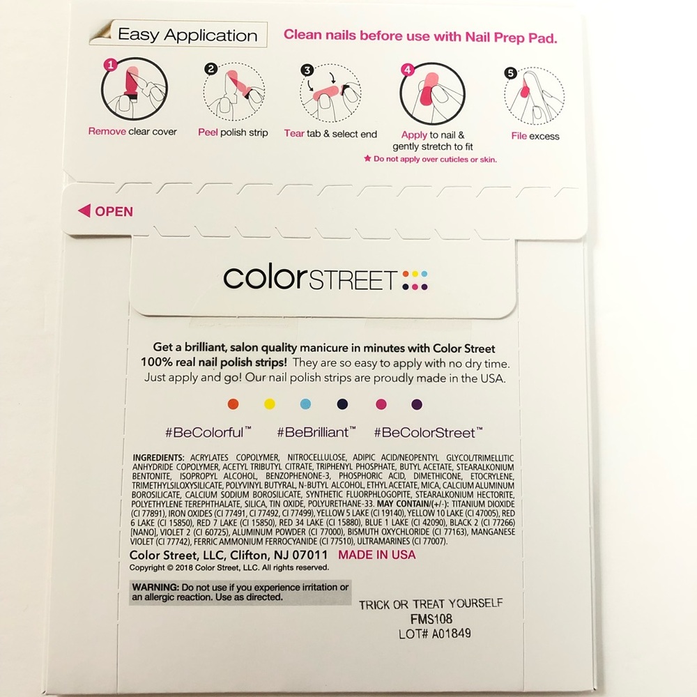 ❌SOLD❌Color Street Trick or Treat Yourself Nail Strips Retired - Picture 4 of 5